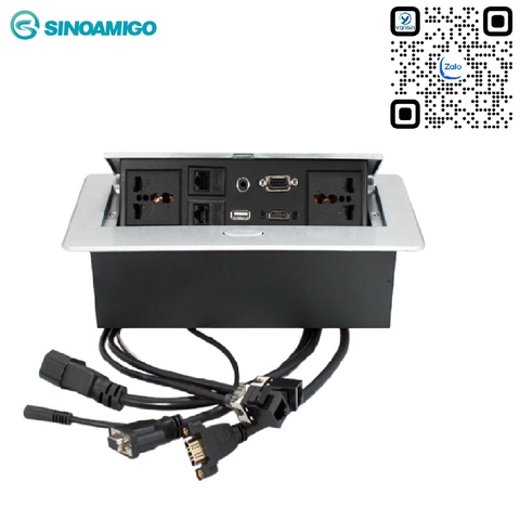 Ổ cắm điện âm bàn sinoamigo STS-201X (Bao gồm thiết bị)