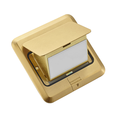 Ổ cắm âm sàn MPE FY-60 Màu Vàng đồng