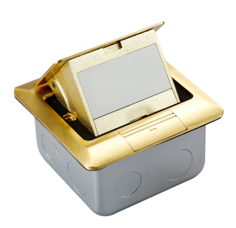 Ổ cắm âm sàn Schneider E224F-BAS màu vàng