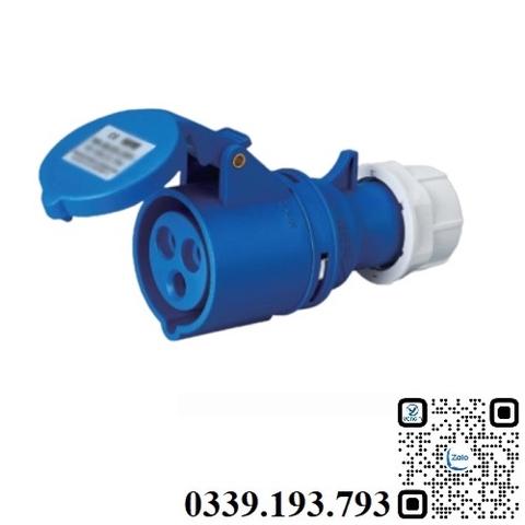 Ổ cắm công nghiệp di động 3 chân 16A 2P+E IP44 MDPlus MDP-213