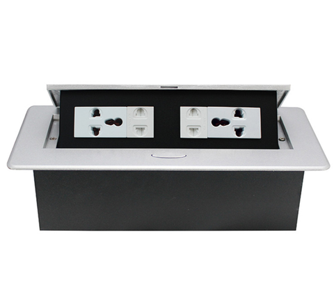 Ổ cắm điện âm bàn 6 thiết bị linh hoạt