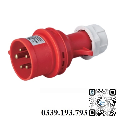 Phích cắm công nghiệp 3 pha 5 chấu 16A 3P+E+N IP44 MDPlus MDP-015