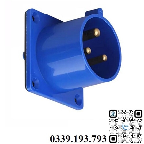 Phích cắm công nghiệp gắn âm 3 chân 32A IP44 MDCE MD623