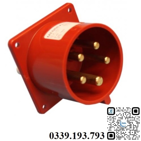 Phích cắm công nghiệp gắn âm 3 pha 5 chân 32A IP44 MDCE MD625
