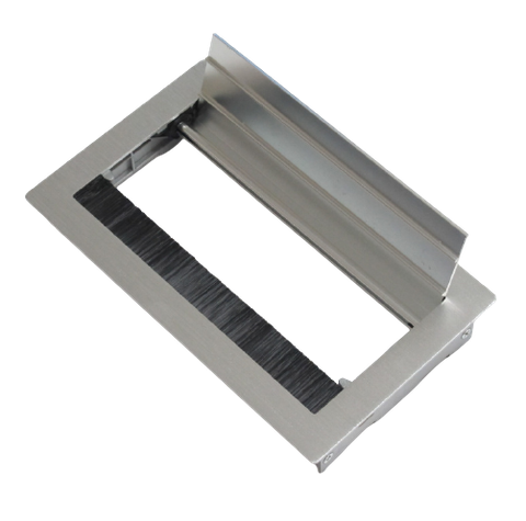 Nắp điện âm bàn nhôm xước 200x120