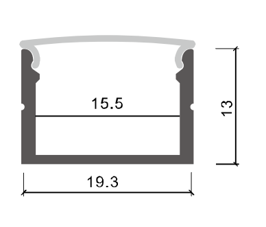 Thanh nhôm định hình led lắp nổi 2013