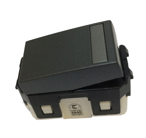 WEG55327MB - Công tắc 2 chiều màu xám ánh kim refina