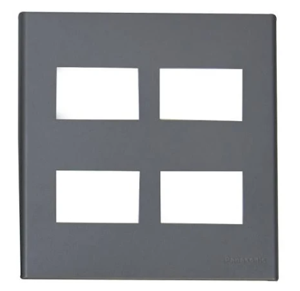 WEV68040MH - Mặt 4 thiết bị màu xám ánh kim