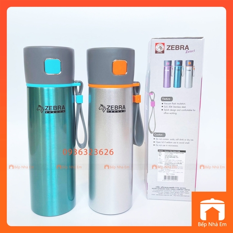 Bình Giữ Nhiệt ZEBRA Zelect Flask 0.48L (Inox 304) - 112949 - Hàng Nhập Khẩu Thái Lan