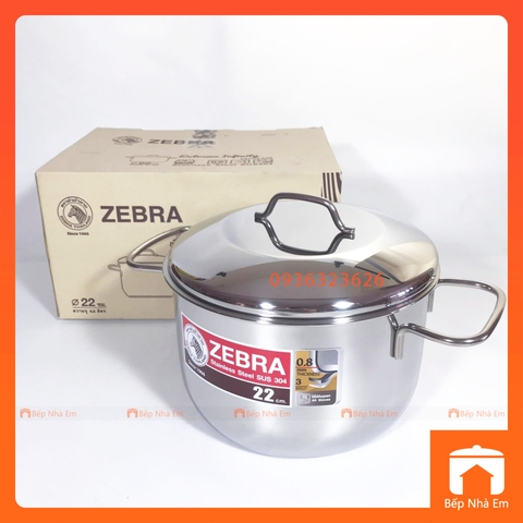 Nồi ZEBRA 3 Đáy Extreme Infinity 22cm 4.5L (Inox 304) - 162288 - Hàng Nhập Khẩu Thái Lan