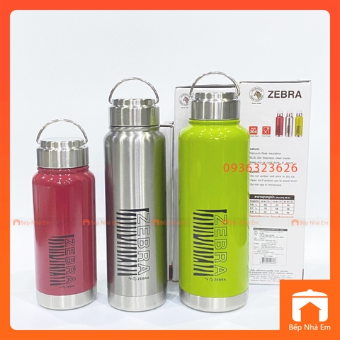 Bình Giữ Nhiệt ZEBRA Botto (Inox 304) Nhiều Dung Tích - Hàng Nhập Khẩu Thái Lan