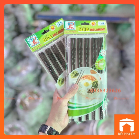Đũa Nhựa Xoắn Melamine FATACO Cao Cấp 10 Đôi - Hàng Việt Nam Sản Xuất