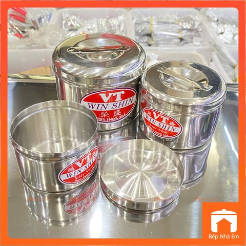 Hủ Inox 304 Đa Năng Nhiều Size - Hàng Nhập Khẩu
