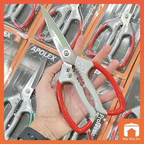 Kéo Thép Nhật Cán Nhựa Đúc Apolex Cao Cấp - Hàng Nhập Khẩu Trực Tiếp