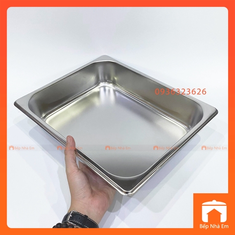 Khay Buffet, Khay Thạch, Khay GN 1/2 Dùng Cho Nhà Hàng, Khách Sạn (Inox 304) - Hàng Nhập Khẩu Cao Cấp