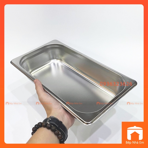 Khay Buffet, Khay Thạch, Khay GN 1/3 Dùng Cho Nhà Hàng, Khách Sạn (Inox 304) - Hàng Nhập Khẩu Cao Cấp