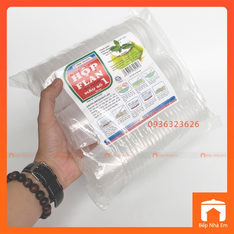 Khuôn Bánh Flan Nhựa Cao Cấp 50 Hộp - Hàng Việt Nam Sản Xuất