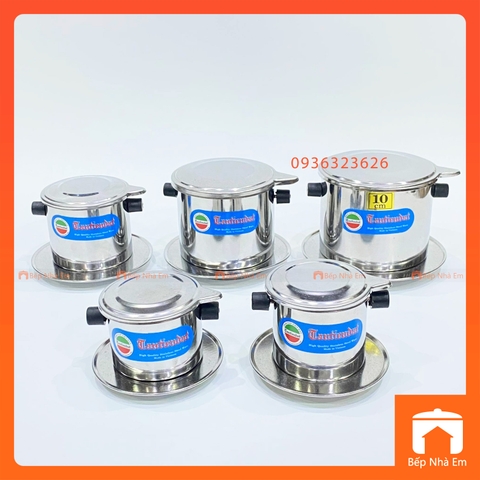 Phin Cà Phê Inox Nhiều Size Tiện Dụng - Hàng Việt Nam Sản Xuất