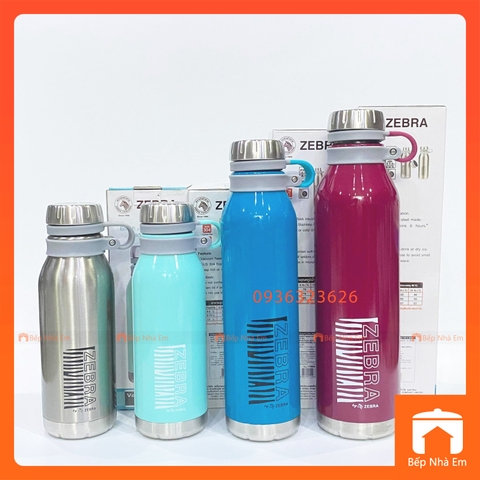 Bình Giữ Nhiệt ZEBRA Wisdom (Inox 304) Nhiều Dung Tích - Hàng Nhập Khẩu Thái Lan