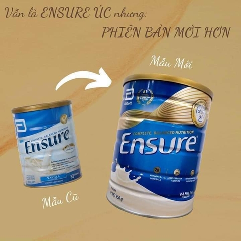 Sữa bột Ensure Úc 850g