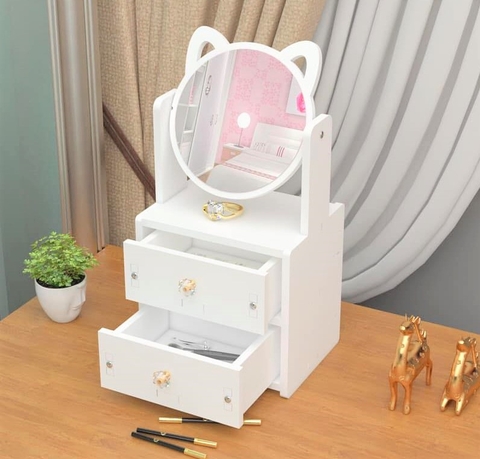 Kệ trang điểm mèo mini lắp ráp