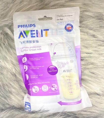Túi trữ sữa cho bé Avent - 25 túi
