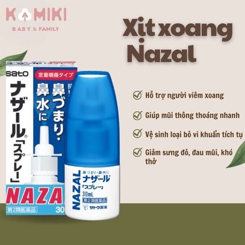 Xịt xoang Nazal 30ml (date T03/2029)
