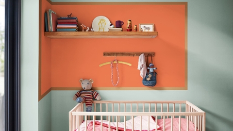 Làm mới phòng ngủ của bạn với màu cam đồng