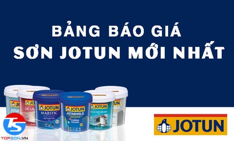 Bảng báo giá sơn Jotun nội thất và ngoại thất mới nhất