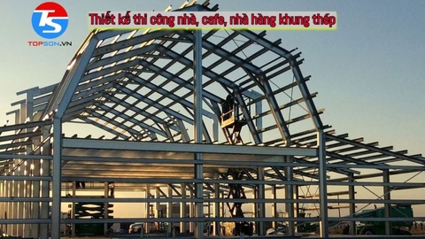 Tư vấn thiết kế và báo giá thi công quán cafe khung thép đẹp và tiết kiệm