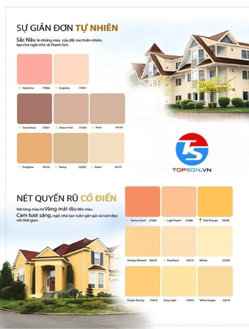 Tổng hợp bảng màu sơn nước Dulux được lựa chọn hàng đầu