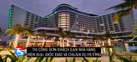 Dịch vụ thi công sơn Khách sạn, Nhà hàng hiện đại, độc đáo - Topson Việt Nam