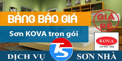 Báo giá thi công sơn nội ngoại thất Kova trọn gói tại Hà Nội