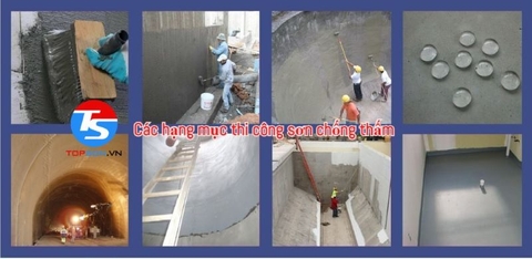 Các hạng mục chống thấm và thi công sơn chống thấm chuyên nghiệp