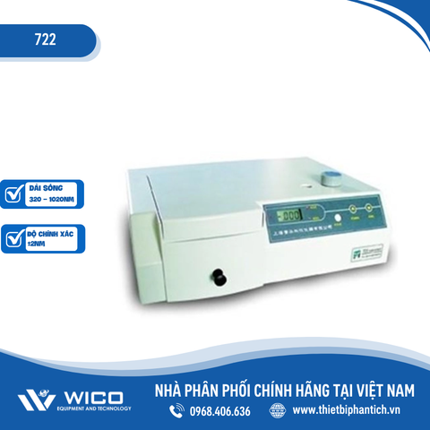 Máy quang phổ so màu Trung Quốc 722