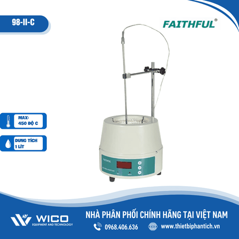 Bếp Đun Bình Cầu Hiện Số Faithful Trung Quốc 98-II-C | 50ml - 20 lít