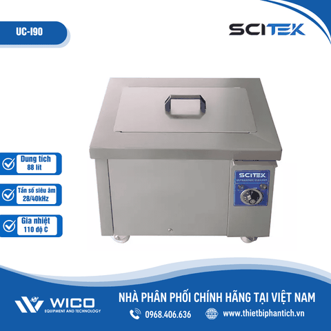 Bể Rửa Siêu Âm Công Nghiệp Scitek 190 Lít UC-I190