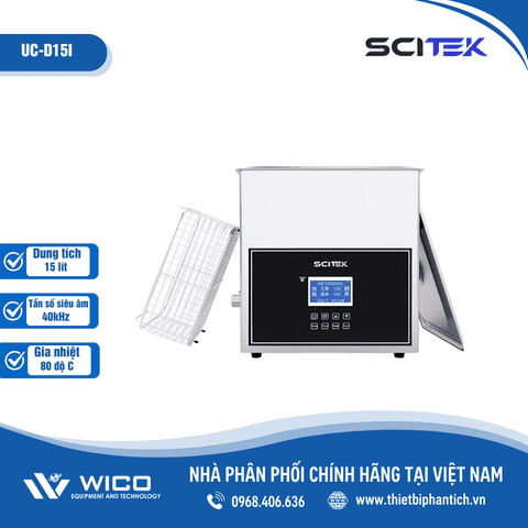Bể Rửa Siêu Âm Scitek 15 Lít UC-D15I