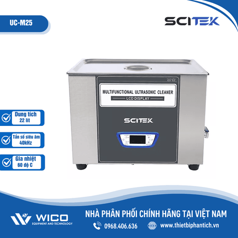 Bể Rửa Siêu Âm Scitek 22 Lít UC-M25