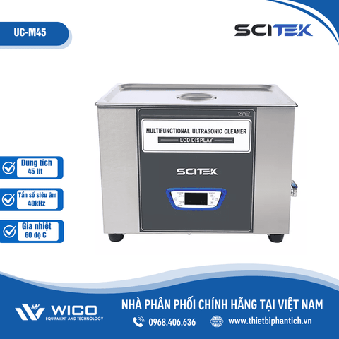 Bể Rửa Siêu Âm Scitek 45 Lít UC-M45