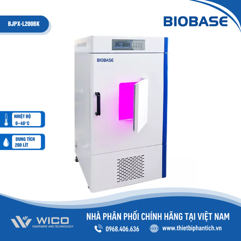 Tủ Ấm Lạnh Có Đèn LED Ánh Sáng Lạnh Biobase BJPX-L200BK