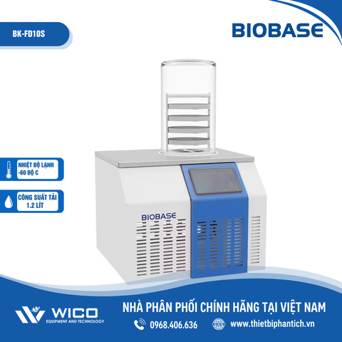 Máy Đông Khô Để Bàn Phòng Thí Nghiệm Biobase BK-FD10S | 4 Khay