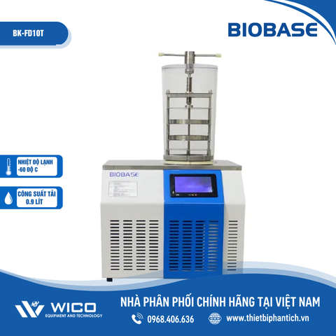Máy Đông Khô Để Bàn Phòng Thí Nghiệm Biobase BK-FD10T | 3 Khay