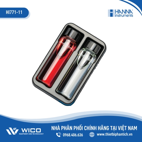 Bộ CalCheck Chuẩn Clo Thang Cao Để Kiểm Tra Máy HI771 Hanna HI771-11