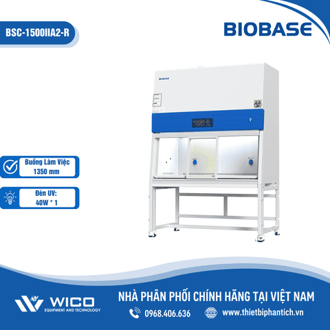 Tủ An Toàn Sinh Học Cấp II Kiểu A2 Biobase BSC-1500IIA2-R