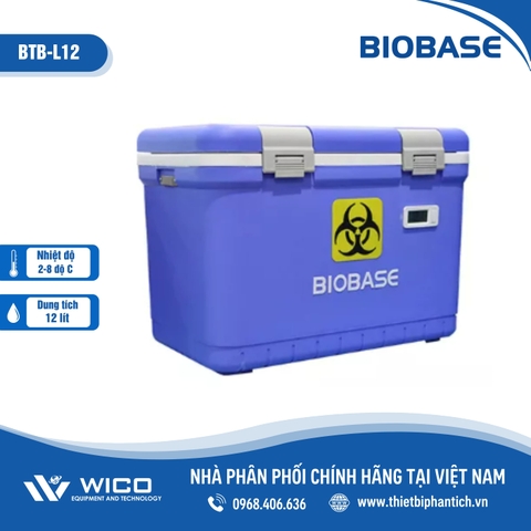 Hộp bảo quản - Vận chuyển Vacxin/ Dược 2-8 độ C 12 Lít BTB-12