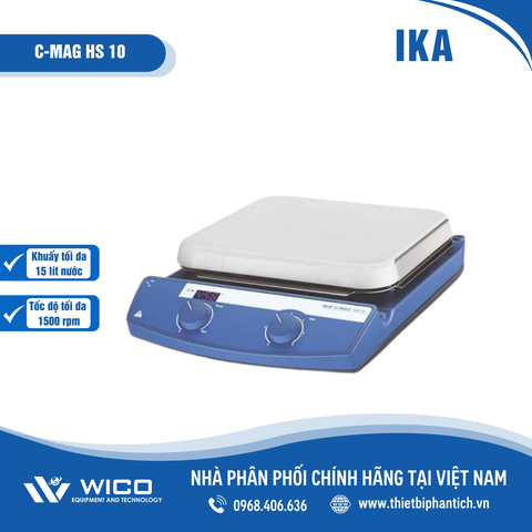 Máy khuấy từ Đức 1500 vòng/phút IKA C-MAG HS 10 | 15 lít