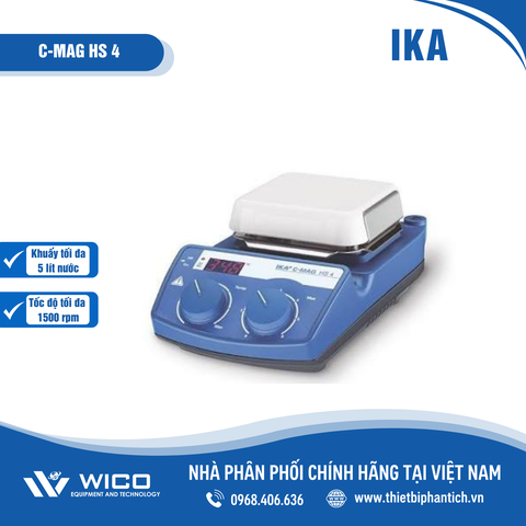 Máy khuấy từ Đức 1500 vòng/phút IKA C-MAG HS 4 | 5 lít