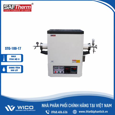 Lò Nung Ống Trung Quốc 1700 Độ C Saftherm STG-100-17 | Φ100mm