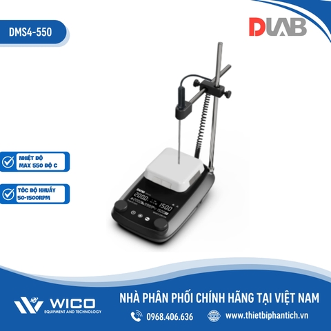 Máy Khuấy Từ Gia Nhiệt Dlab DMS4-550 | Tối Đa 550 Độ C